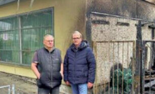 Feuer legt die Tafel lahm