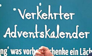Spendenübergabe Verkehrter Adventskalender