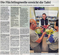 Die Flüchtlingswelle erreicht die Tafel
