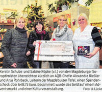 Spendenübergabe der Soroptimisten