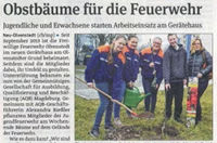 Obstbäume für die Feuerwehr