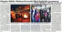 Düppler Mühle: Weihnachtsmarkt führt Stadtteile zusammen